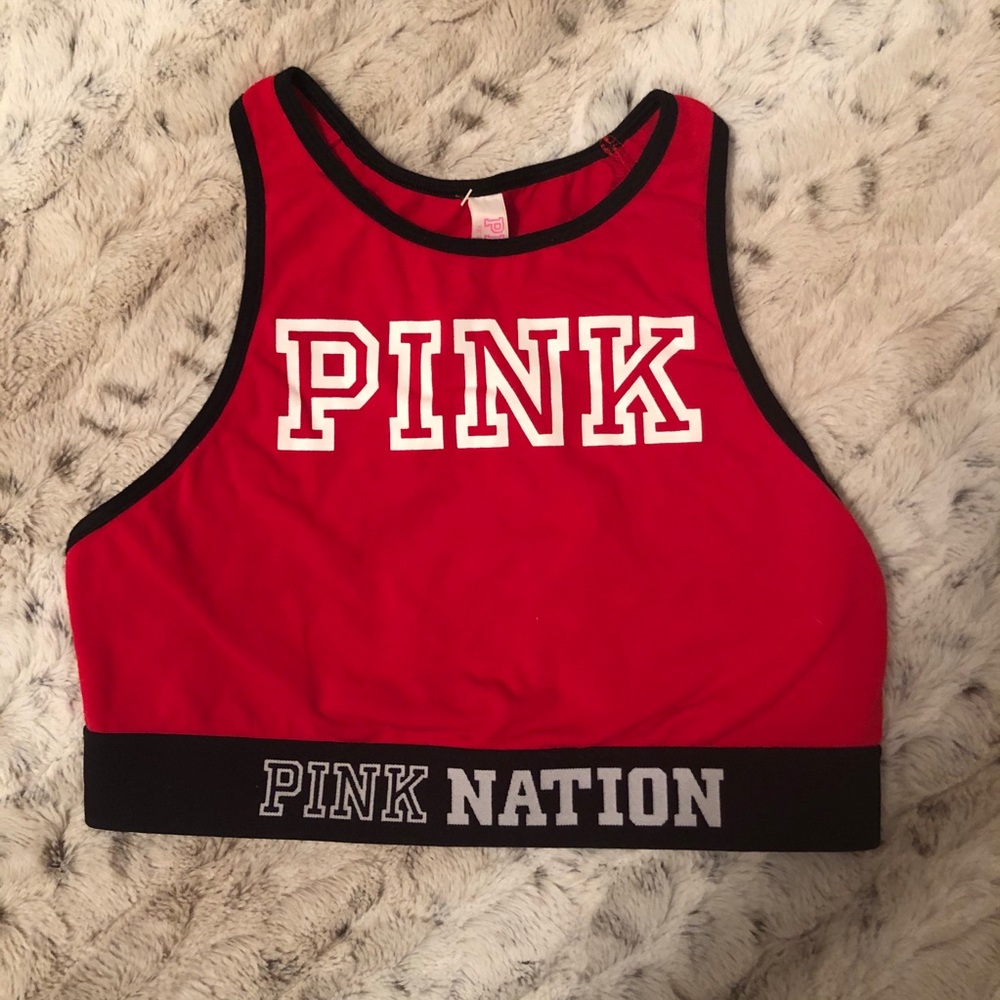 NWOT Victoria’s Secret Pink Sports Bra Crop Top
